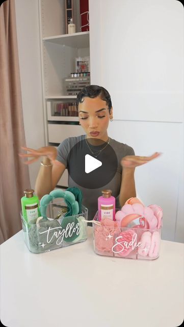 RAVEN ELYSE on Instagram: "#BELOVEDpartner Here’s a cute and easy Mother’s Day or “Any Day” gift idea! Since I enjoy the new @BelovedBathAndBody body washes so much, I made self care kits for my 2 besties, using them as the theme inspo! We’ve got ZEN, with all the green elements to match the soothing eucalyptus and then VIBE with the pink theme to match the energizing mood of the mimosa flower, which is my current fave! You can find Beloved body washes in the link in my bio or in the skin cleansing aisle of @Target!" Raven Elyse, Mimosa Flower, Pink Themes, Body Wash, Self Care, Zen, Mother’s Day, Pink, Gifts