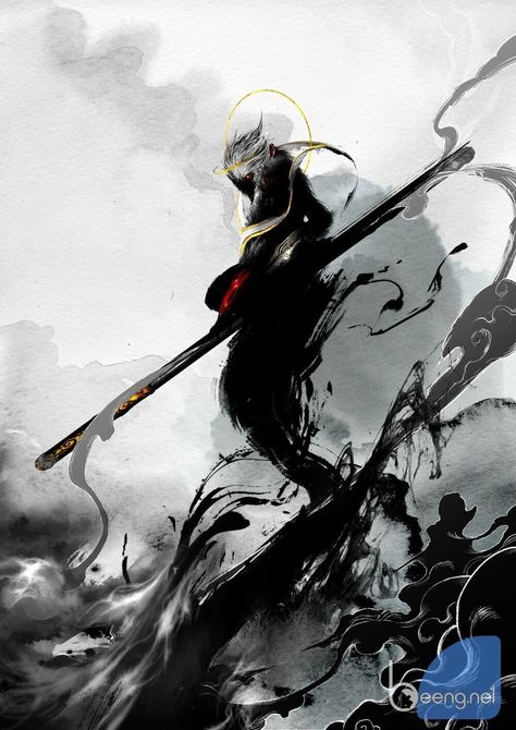 Son Wukong Art, Son Wukong Tattoo, Black Myth Wukong Wallpaper 4k, Bakunawa Tattoo, Wukong Wallpapers, Sun Wukong Wallpaper, Monkey King Fanart, Sun Wukong Tattoo, Sun Wukong Art