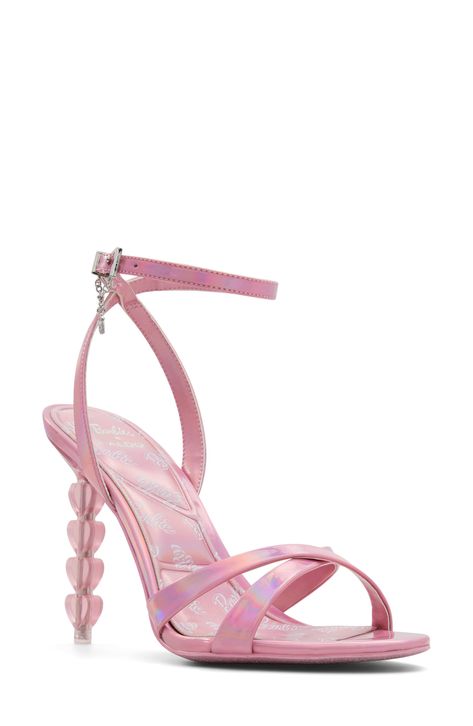 ALDO x Barbie Ankle Strap Sandal available at #Nordstrom Aldo Sandals, Aldo Heels, Strap Sandals Women, Cute Heels, Barbie Dream, The One And Only, Slingback Sandal, Sandal Women, Shoe Game