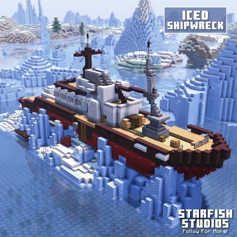 Ship Minecraft, Minecraft Ship, Minecraft Castle Designs, Minecraft Steampunk, Minecraft Decoration, Minecraft Mansion, Minecraft Structures, Minecraft House Plans, Bangunan Minecraft