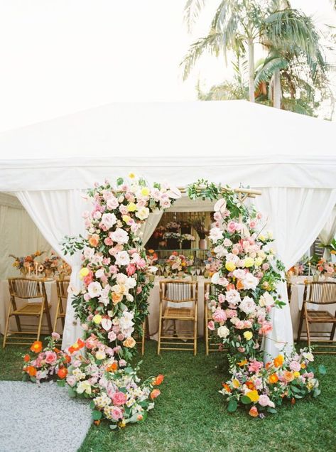 OPEN CONVERSATIONS: Tanya of Oh Flora Studio - Together Journal - Inspiration Tent Entrance Flowers, Flower Ring Wedding, White Marquee, Together Journal, Creative Retreat, Dinner Party Themes, Tent Decorations, Wedding Planning Services, Wedding Tent