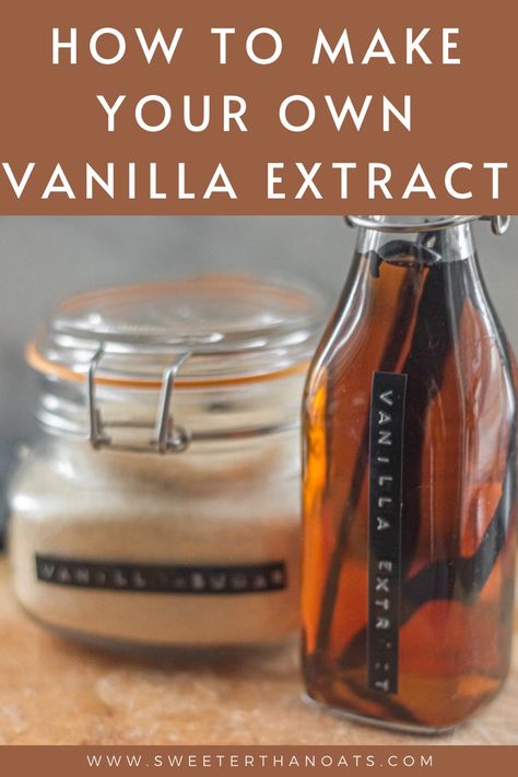 A bottle of homemade vanilla extract Vanilla Diy, Make Your Own Vanilla, Make Vanilla Extract, Spiced Peaches, Vanilla Extract Recipe, Festive Recipes, Homemade Vanilla Extract, Second Breakfast, Foodie Friends