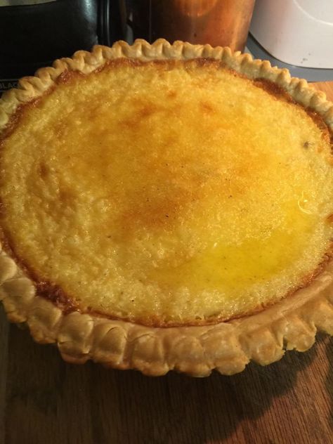 Eggnog Pie Recipe, Eggnog Pie, Holiday Eggnog, Butterscotch Pie, Buttermilk Pie, Buttermilk Recipes, Eggnog Recipe, Custard Pie, Potato Pie