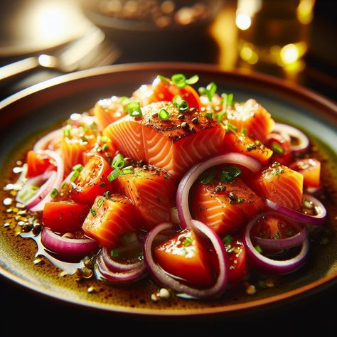 The Exquisite Art of Hawaiian Lomi Lomi Salmon Lomi Lomi Salmon, Lomi Salmon, Lomi Lomi, Land And Sea, Anime Food, Food Experiences, Sushi Rolls, Breakfast Foods, Cultural Heritage