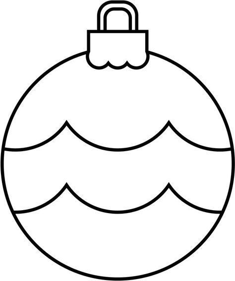 Christmas Ornaments Coloring, Printable Christmas Coloring Pages, Ornament Template, Preschool Christmas Crafts, Christmas Arts And Crafts, Christmas Applique, Animal Crafts For Kids, Preschool Christmas, Christmas Classroom