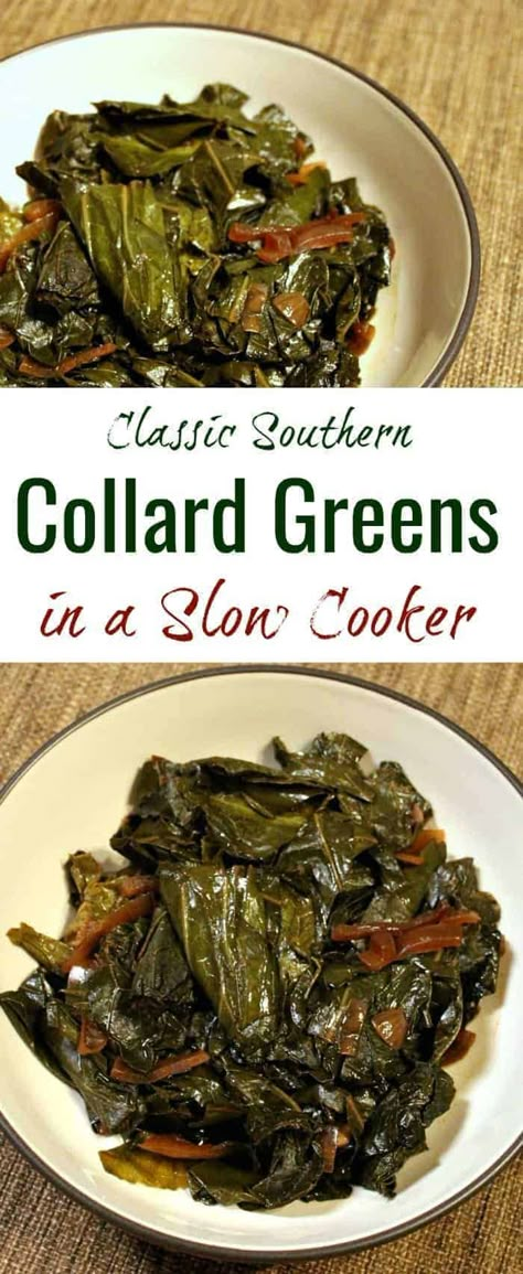 Slow Cooker Collard Greens With Turkey, Vegan Collard Greens Recipe, Crockpot Collard Greens, Vegetarian Collard Greens, Best Collard Greens Recipe, Vegan Collard Greens, Southern Collard Greens, Collard Greens Recipe, Vegan Soul Food