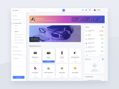 Employee Service Portal by Michał Rzankowski | Dribbble | Dribbble Web Portal Design, Employee Dashboard, Employee Portal, Intranet Portal, Best Web Design Inspiration, Portal Design, Web Dashboard, Desain Ui, Best Website Design