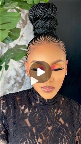 Mohawk Braid Styles, Box Braids Sizes, Cornrow Updo Hairstyles, Braided Bun Styles, Wedding Shorthair, Box Braids Updo, Pixie Haircut Fine Hair, Cornrow Ponytail, Hairstyles School