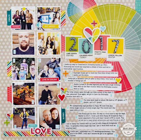 2017 Year in Review Layout Stamp Scrapbook, Memory Book Ideas, Scrapbooks Ideas, Photos Layout, Yearbook Layouts, Page Sketches, Yearbook Covers, Yearbook Themes, Project Life Layouts