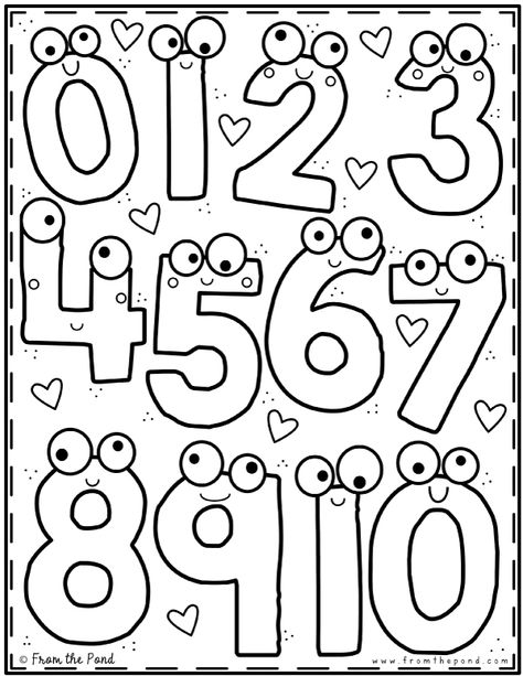 Coloring Club — From the Pond Girls Activities, Fargelegging For Barn, Kindergarten Coloring Pages, From The Pond, Preschool Coloring Pages, Numbers Preschool, Color Club, Preschool Learning Activities, Preschool Math