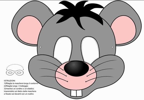 Animal Masks For Kids, Printable Masks, Mouse Drawing, Dog Mask, Primary Activities, African Mask, Paper Animals, Animal Masks, Paper Crafts Diy Tutorials