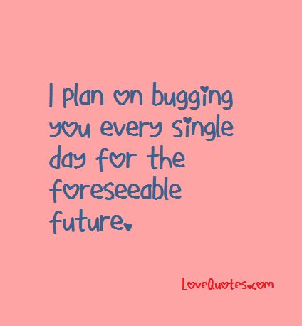 I plan on bugging you every single day for the foreseeable future.  - Love Quotes - https://www.lovequotes.com/every-single-day/ Solemate Quotes Love, Solemate Quotes, I Really Like You Quotes For Him, Really Like You Quotes, Future Partner, Like You Quotes, P Words, Flynn Rider, You Quotes