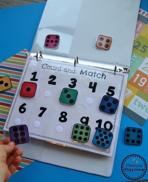 Back To School Themes, Activity Binder, Preschool Counting, Back To School Activity, Counting Games, School Activity, Counting Activities, Preschool Printables, Preschool Activity