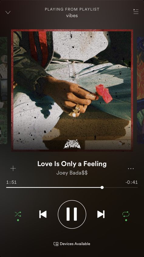 Joey badass love is only a feeling Love Is Only A Feeling Album Cover, Love Is Only A Feeling Joey, Love Is Only A Feeling, Baddie Playlist, Frank Ocean Wallpaper, Joey Badass, Throwback Songs, Playlist Music, Goth Boy