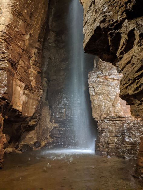 Underground waterfall: How to see this secret spectacle in Upstate NY - newyorkupstate.com Cave Behind Waterfall, Behind Waterfall, Underground Waterfall, Cave Waterfall, New York Attractions, Cross Country Trip, Caving, Upstate Ny, Six Feet Under