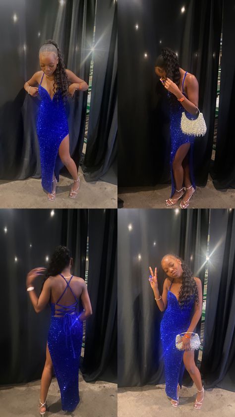 Royal blue dress Royal Blue Dress Birthday, Royal Blue Prom Dresses Short, Blue Dresses For Birthday, Blue Dress Birthday Outfit, Royal Blue Prom Dresses Black Women, Blue Dress On Black Women, Blue Birthday Dress Black Women, Blue Birthday Dresses, Royal Blue Birthday Dress