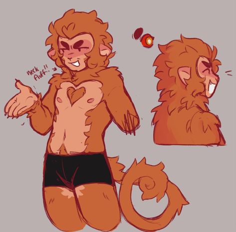 Anthro Monkey Oc, Sandy Lmk Fanart, Lmk Macaque X Sun Wukong, Monkey Oc Art, How To Draw Monkey, Sun Wukong Lmk Fanart, Monkey Fursona, Wukong Lmk Fanart, Lego Monkey King