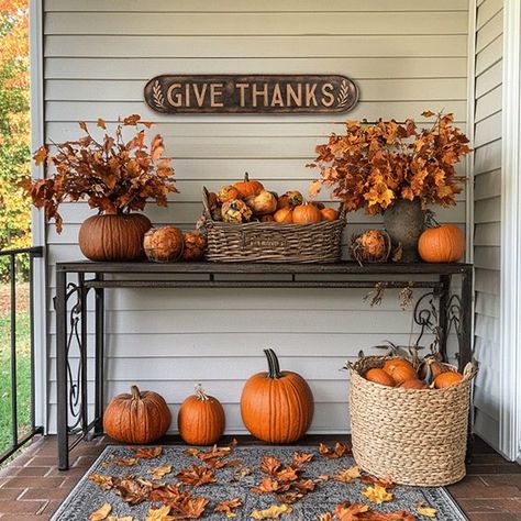 Fall Leaf Colors, Autumn Leaf Color, Fall Porch Decor, Porch Pumpkins, Candle Wall Decor, Decor Steals, Fall Sign, Fall Front Porch, Fall Outdoor Decor