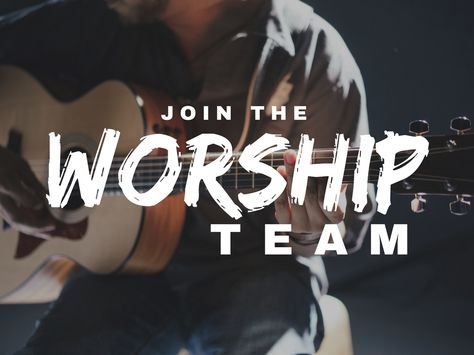 Join the worship team Worship Poster, Church Announcements, Church Media Graphics, Church Branding, Church Marketing, Worship Backgrounds, Music Ministry, Church Media Design, Worship Team