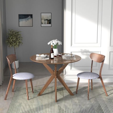 3 Person Dining Table, Mini Dining Table Ideas, Simple Modern Dining Table, Small Table And Chairs For Kitchen, Small Round Dining Table Apartments, Small Round Dining Table Decor, 2 Person Dining Table, Apartment Kitchen Table, Small Apartment Kitchen Table