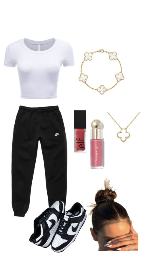 #nike #outfit #makeup Nike Girl Outfits, Volleyball Outfit, Preppy Fall Outfits, Simple Outfits For School, Nike Outfit, Cute Nike Outfits, Volleyball Outfits, Casual Preppy Outfits, Trendy Outfits For Teens