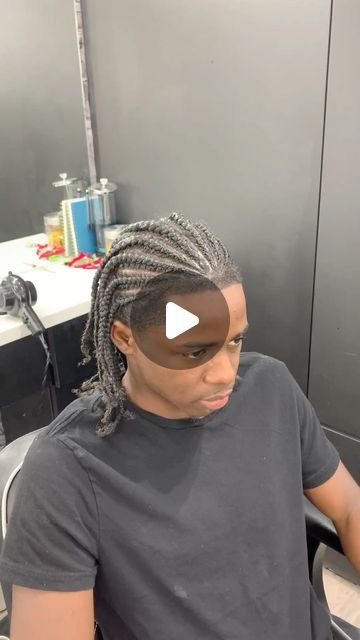 MISSISSAUGA BRAIDER on Instagram: "cornrows into singles for @aydenmillar 🌟" February 13, On Instagram, Quick Saves, Instagram