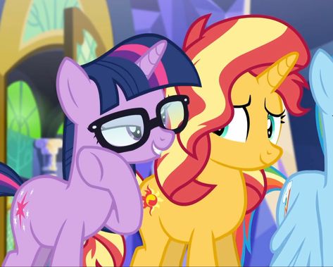 Sunset Shimmer, Twilight Sparkle, Ponies, Sparkle