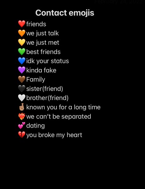 Friendship Emoji, What Am I To You Emoji Hearts, Sister Emoji, Heart Meanings Emoji, Words For Best Friend, Fake Family, Contact Names, Snapchat Names, Emoji Combinations