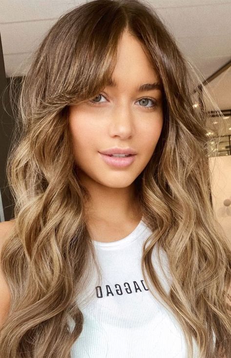 Bangs Curtain, Bangs Wavy Hair, Bangs Long, How To Style Bangs, Curly Hair With Bangs, Long Hair With Bangs, Long Locks, Haircuts For Long Hair, Haircuts With Bangs