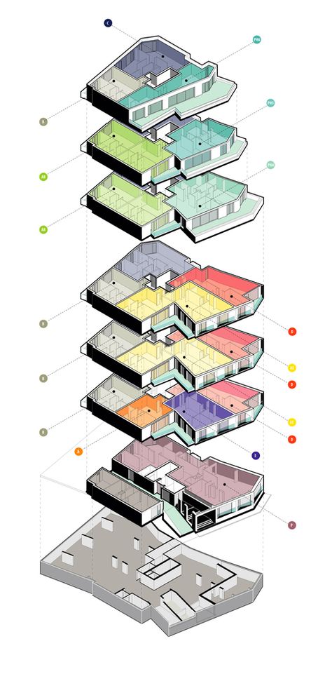 Gallery of Ostasilor 8 / TAG Architecture - 64 Architecture Apartment, Apartment Decorating For Couples, Collage Architecture, Landscape Architecture Diagram, Origami Architecture, Henning Larsen, Drawing Architecture, Perspective Drawing Architecture, Conceptual Architecture