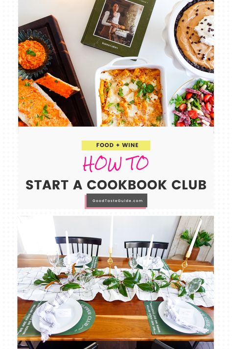 Book Club Meal Ideas Dinners, Food For Book Club Meeting, Kristen’s Friends Cooking, Making A Family Cookbook, Amazon Organization, Cookbook Club, Create A Cookbook, Friends Together, Cooking Club