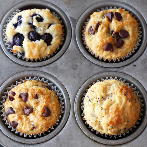 This Ultimate Muffin recipe is THE master muffin base that is perfectly flavorful, tender, and moist. The flavor and add-in options are limitless! Muffin Base, Homemade Muffins Recipe, Basic Muffin Recipe, Handle The Heat, Homemade Muffins, Muffin Bread, Muffin Recipe, Chocolate Chip Muffins, Breakfast Items