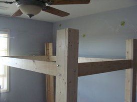 Double Size Bed Loft! Adult Full Size Loft Bed Plans, Diy Double Loft Bed, Diy Full Size Loft Bed Plans, Double Loft Beds, Murphy Bed Ideas, Build A Murphy Bed, Bed Loft, Double Size Bed, Diy Loft