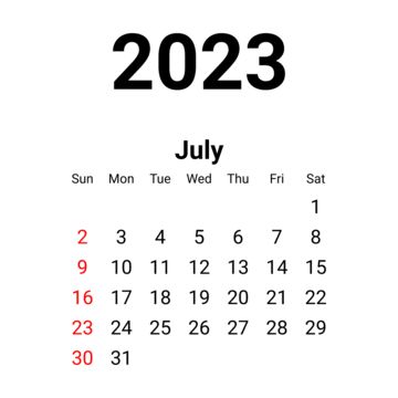 July Calendar 2023, 2023 Minimalist, July Month, Pink Calendar, Calendar Png, Simple Calendar, 2023 Printable, Calendar Widget, Watercolor Calendar