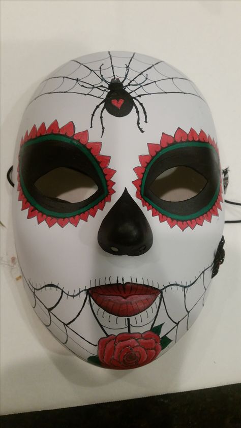 Mask Painting, Sugar Skull Art, Halloween Masks, Skull Art, Dress Ideas, Dia De Muertos, Art Reference Poses, Pose Reference, Sugar Skull