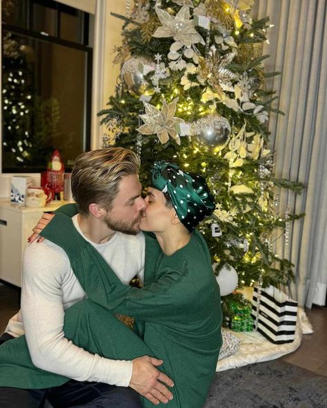 Derek Hough and Hayley Erbert Celebrate First Christmas Together as She Recovers From Skull Surgery Derek Hough And Hayley Erbert, Hayley Erbert, Relationship Timeline, Italy Honeymoon, Derek Hough, Christmas Together, Brain Surgery, Celebrating Christmas, Julianne Hough