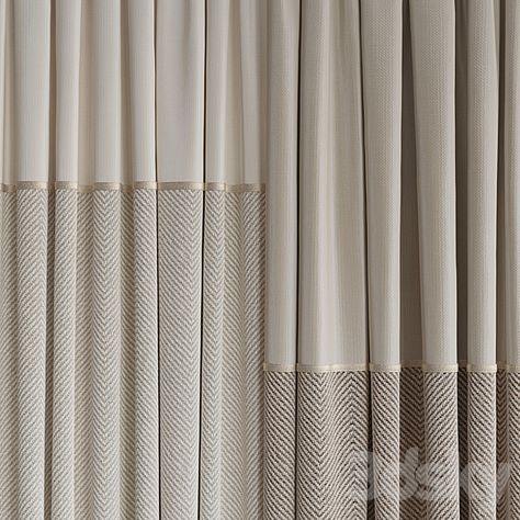 Set of curtains 109 - Curtain - 3D model Curtains Holder, Luxury Curtains Living Room, Fancy Curtains, Curtains Living Room Modern, British Interior, Gray Diamond, Luxury Curtains, Stylish Curtains, Curtain Texture