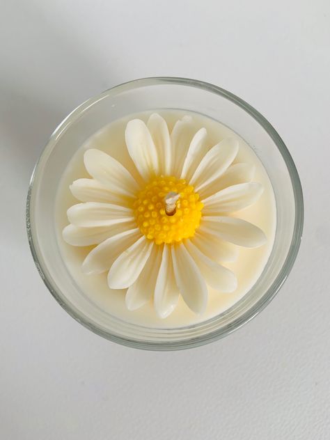 Soya Wax Candles Handmade, Daisy Candle, 25 Candle, Soya Wax Candles, Floral Candles, Candle Wedding Gift, Soya Wax, Wax Flower, Candle Wedding