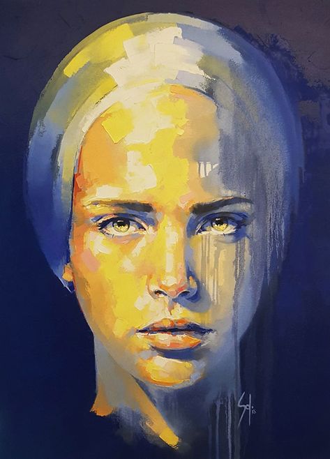 Impressioni Artistiche : ~ Solly Smook ~ Solly Smook, A Level Art, Abstract Portrait, Contemporary Modern Art, Modern Art Abstract, Face Art, Figurative Art, Portrait Drawing, Portrait Art