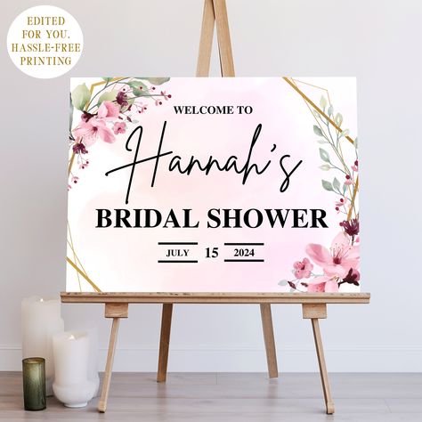 Bridal Brunch Sign, Floral Bridal Party, Bridal Entrance, Bridal Party Sign, Brunch Sign, Birthday Flowers Bouquet, Home Decor Hooks, Entrance Sign, Bridal Shower Welcome Sign