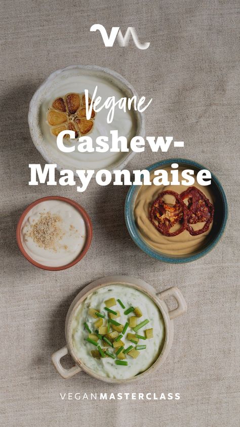 Das ultimative Rezept für vegane Mayonnaise auf Cashewbasis. Probiers gleich aus! . Mayonnaise, Rezept Mayonnaise, Vegane Mayonnaise, Rezept vegane Mayonnaise, Vegane Mayo Cashew, Mayonnaise, Vegan Recipes, Sandwiches, Food And Drink