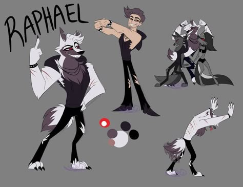 Boss Concept Art, Oc Boy, Ange Demon, Friend Group, Anime Wolf, Pony Drawing, Character Sheet, Hotel Art, Helluva Boss