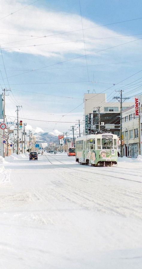 Travel Aesthetic Winter, Japan Aesthetic Wallpaper, Japan Travel Aesthetic, Hokkaido Winter, Japanese Winter, 숲 사진, Winter In Japan, Japanese Town, Japan Winter