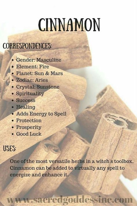 Magical Uses For - Cinnamon Cinnamon Herb, Herb Correspondences, Magickal Herbs, Witch Herbs, Magic Herbs, Kitchen Witchery, Magical Herbs, Herbal Magic, Spells Witchcraft