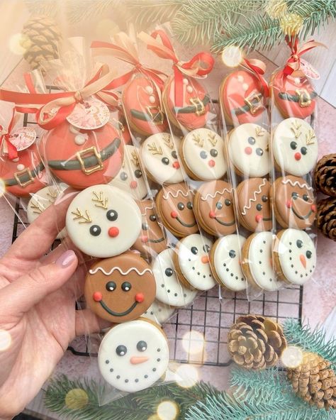 Christmas Decor Cookies, How To Pack Christmas Cookies, Food Christmas Gift Ideas, Christmas Cookie Decorating Contest, Christmas Name Cookies, Cookie Decorating Thanksgiving, Easy Christmas Decorated Cookies, Royal Icing Xmas Cookies, Christmas Cookie List