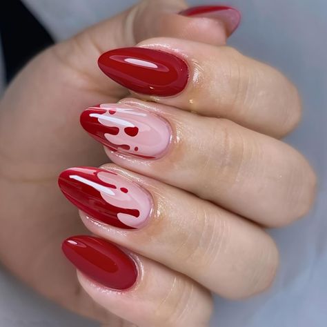 Get ready to make a bold style statement this summer with stunning red nails that exude confidence and beauty. Blood Nails, Halloween Press On Nails, Nagel Tips, Summer Nail Art, Nail Swag, Nails For Women, Nagel Inspo, Halloween Nail Designs, Fall Nail Art