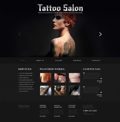 Joomla Template 46374 Web Design 2022, Tattoo Website, 16 Tattoo, Tattoo Salon, Tattoo Fashion, Web Tattoo, Tattoo Parlor, Fantasy Tattoos, Most Popular Tattoos