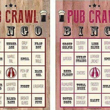 PUB CRAWL BINGO Who is up for a game of pub crawl bingo? Check out the 2 bingo cards below... Let us know which 1 you like and you could WIN A JOZI PUB CRAWL 1 LITRE BEER GLASS!!! Bar Crawl, Pub Crawl, Sleigh Ride, Drinking Games, Bingo Cards, Beer Glass, Bingo, Beer, Bar