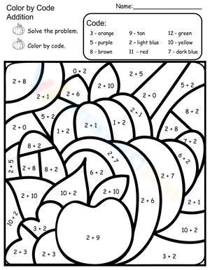 Welcome to the "Math Addition Color by Number", accompanying each math problem is a color key that assigns specific colors to different answers. As students correctly solve the math problems, they follow the color key to determine which areas of the picture to fill in with the corresponding colors.  #Grade-1 #Grade-2 #Grade-3 Color By Math Problem Free, Color By Addition First Grade Free, Addition Color By Number Free, Addition First Grade, Color By Addition, Addition Color By Number, Color By Number Worksheet, Number Worksheet, School Kids Crafts