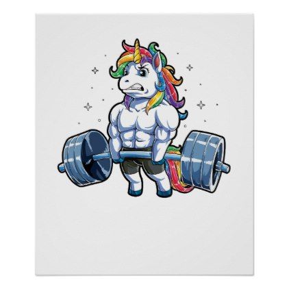 Fitness Posters, Weightlifting Shirts, Unicorn Poster, Gym Poster, Workout Posters, Gym Clothes, Make Your Own Poster, Corner Designs, Custom Posters